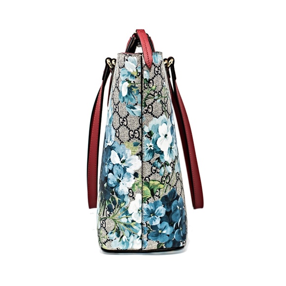 NEW GUCCI MEDIUM GG BLOOMS SUPREME CANVAS TOTE - Picture 3 of 8